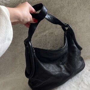 Furla Black Leather Shoulder Bag